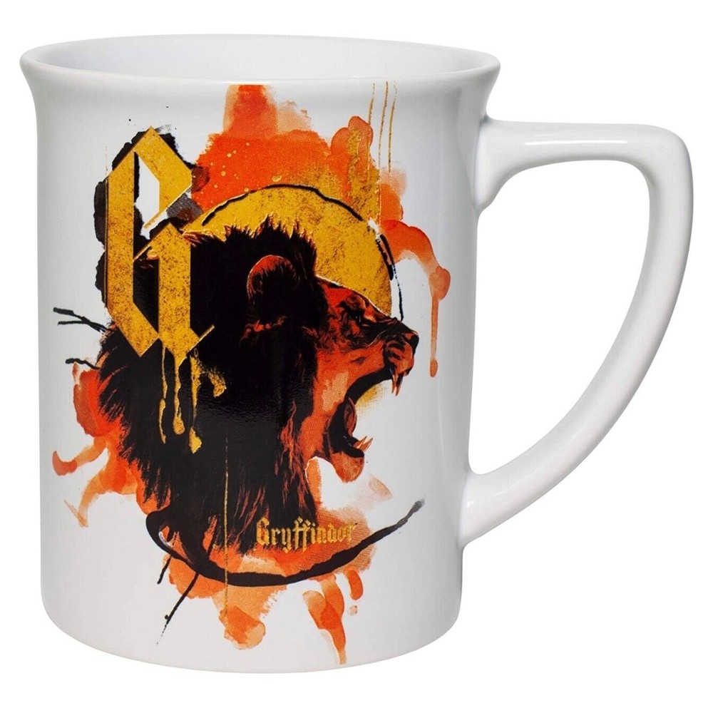 GRYFFINDOR Harry Potter NEW 14oz White with Beautiful Graphic! Ceramic